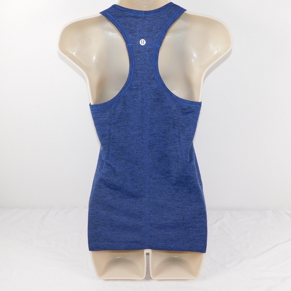Lululemon Blue Heathered Racerback Tank Top – Size 6 - Picture 2 of 4